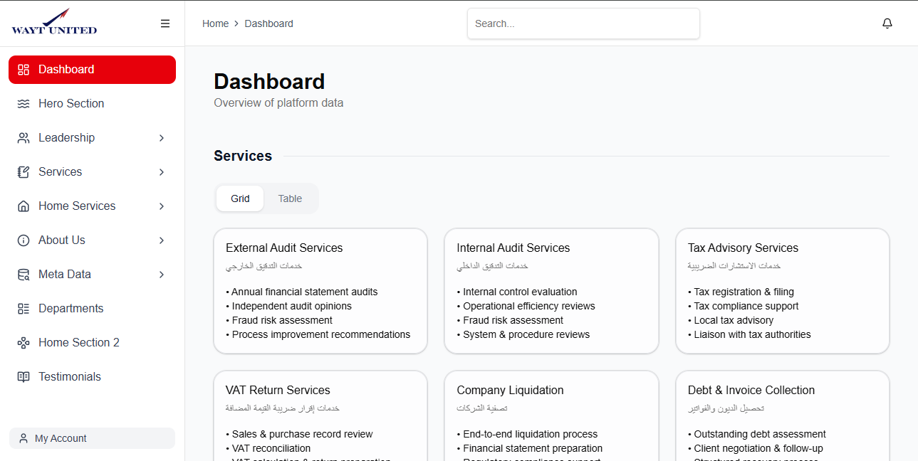 Dashboard Redirect