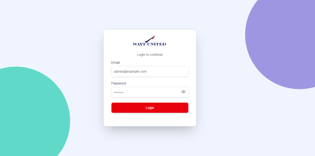 Login Screen